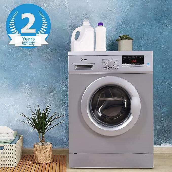 Midea 8 kg Fully Automatic Front Load Washing Machine (MWMFL080GBFS, Grey, In-built Heater)(OPEN BOX) Midea 8 kg Fully Automatic Front Load Washing Machine (MWMFL080GBFS, Grey, In-built Heater)(OPEN BOX)